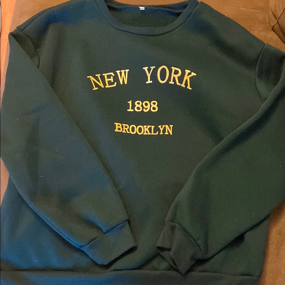 New York 1898 Brooklyn Green Sweater